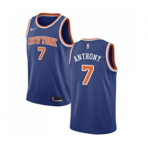 Youth Nike New York Knicks #7 Carmelo Anthony Swingman Royal Blue NBA Jersey - Icon Edition