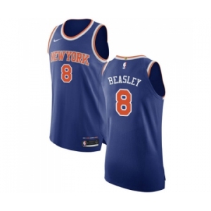 Youth Nike New York Knicks #8 Michael Beasley Authentic Royal Blue NBA Jersey - Icon Edition