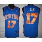 youth nba jerseys new york knicks #17 jeremy lin blue