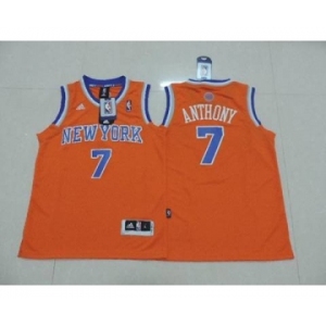 youth nba new york knicks #7 anthony orange[revolution 30 swingman]