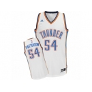 Men Adidas Oklahoma City Thunder #54 Patrick Patterson Swingman White Home NBA Jersey