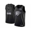 Men Nike Oklahoma City Thunder #13 Paul George Black NBA Jordan Swingman 2018 All-Star Game Jersey