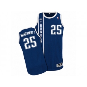 Men's Adidas Oklahoma City Thunder #25 Doug McDermott Authentic Navy Blue Alternate NBA Jersey