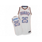 Men's Adidas Oklahoma City Thunder #25 Doug McDermott Authentic White Home NBA Jersey