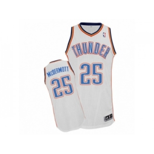 Men's Adidas Oklahoma City Thunder #25 Doug McDermott Authentic White Home NBA Jersey