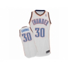 Men's Adidas Oklahoma City Thunder #30 Domantas Sabonis Authentic White Home NBA Jersey