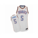 Men's Adidas Oklahoma City Thunder #5 Victor Oladipo Authentic White Home NBA Jersey