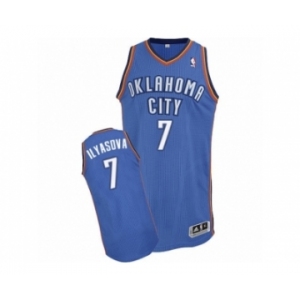 Men's Adidas Oklahoma City Thunder #7 Ersan Ilyasova Authentic Royal Blue Road NBA Jersey