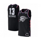 Men's Jordan Oklahoma City Thunder #13 Paul George Authentic Black 2019 All-Star Game Basketball Jersey