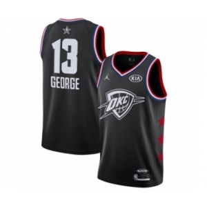 Men's Jordan Oklahoma City Thunder #13 Paul George Swingman Black 2019 All-Star Game Basketball Jersey