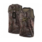 Men's Nike Oklahoma City Thunder #0 Russell Westbrook Swingman Camo Realtree Collection NBA Jersey