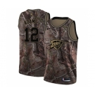 Men's Nike Oklahoma City Thunder #12 Steven Adams Swingman Camo Realtree Collection NBA Jersey