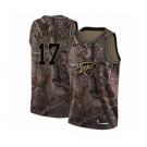 Men's Nike Oklahoma City Thunder #17 Dennis Schroder Swingman Camo Realtree Collection NBA Jersey