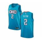 Men's Nike Oklahoma City Thunder #2 Raymond Felton Swingman Turquoise NBA Jersey - City Edition