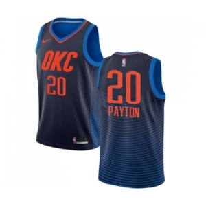 Men's Nike Oklahoma City Thunder #20 Gary Payton Swingman Navy Blue NBA Jersey Statement Edition