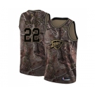 Men's Nike Oklahoma City Thunder #22 Hamidou Diallo Swingman Camo Realtree Collection NBA Jersey