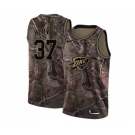 Men's Nike Oklahoma City Thunder #37 Kevin Hervey Swingman Camo Realtree Collection NBA Jersey