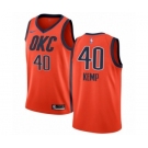 Men's Nike Oklahoma City Thunder #40 Shawn Kemp Orange Swingman Jersey - Earned Edition