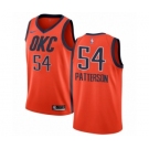 Men's Nike Oklahoma City Thunder #54 Patrick Patterson Orange Swingman Jersey - Earned Edition