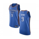 Men's Nike Oklahoma City Thunder #9 Jerami Grant Authentic Royal Blue Road NBA Jersey - Icon Edition