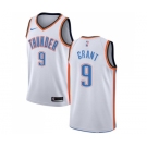 Men's Nike Oklahoma City Thunder #9 Jerami Grant Authentic White Home NBA Jersey - Association Edition