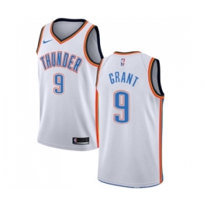 Men's Nike Oklahoma City Thunder #9 Jerami Grant Authentic White Home NBA Jersey - Association Edition