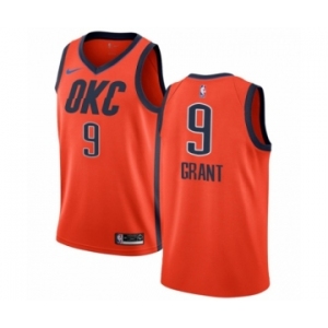 Men's Nike Oklahoma City Thunder #9 Jerami Grant Orange Swingman Jersey - Earned Edition