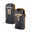 Men's Oklahoma City Thunder #11 Detlef Schrempf Swingman Charcoal Basketball Jersey - 2019-20 City Edition