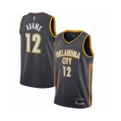 Men's Oklahoma City Thunder #12 Steven Adams Swingman Charcoal Basketball Jersey - 2019-20 City Edition