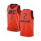 Men's Oklahoma City Thunder #2 Shai Gilgeous-Alexander Orange Swingman Jersey - Earned Edition