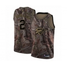 Men's Oklahoma City Thunder #2 Shai Gilgeous-Alexander Swingman Camo Realtree Collection Basketball Jersey