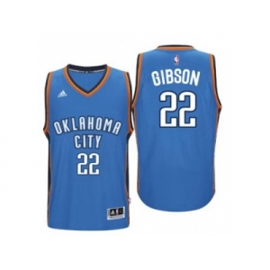 Men's Oklahoma City Thunder #22 Taj Gibson adidas Light Blue Player Swingman Jersey