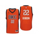 Men's Oklahoma City Thunder #22 Taj Gibson adidas Orange Player Swingman Jersey