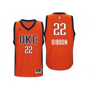 Men's Oklahoma City Thunder #22 Taj Gibson adidas Orange Player Swingman Jersey