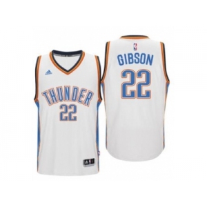 Men's Oklahoma City Thunder #22 Taj Gibson adidas White Player Swingman Jersey