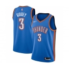 Men's Oklahoma City Thunder #3 Josh Giddey Royal Icon Edition Stitched Basketball Jersey