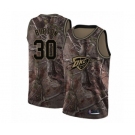 Men's Oklahoma City Thunder #30 Deonte Burton Swingman Camo Realtree Collection Basketball Jersey