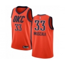 Men's Oklahoma City Thunder #33 Mike Muscala Orange Swingman Jersey - Earned Edition