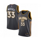 Men's Oklahoma City Thunder #33 Mike Muscala Swingman Charcoal Basketball Jersey - 2019-20 City Edition