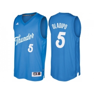 Men's Oklahoma City Thunder #5 Victor Oladipo Blue 2016 Christmas Day NBA Swingman Jersey