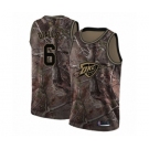 Men's Oklahoma City Thunder #6 Hamidou Diallo Swingman Camo Realtree Collection Basketball Jersey