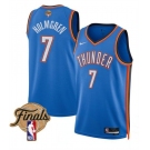 Men's Oklahoma City Thunder #7 Chet Holmgren Blue 2025 Finals Icon Edition Stitched Basketball Jersey