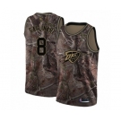 Men's Oklahoma City Thunder #8 Danilo Gallinari Swingman Camo Realtree Collection Basketball Jersey