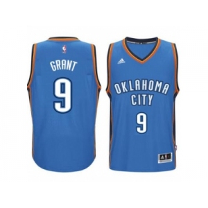 Men's Oklahoma City Thunder #9 Jerami Grant adidas Light Blue New Swingman Road Jersey