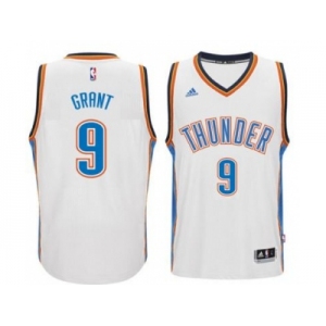 Men's Oklahoma City Thunder #9 Jerami Grant adidas White New Swingman Home Jersey