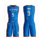 Men's Oklahoma City Thunder #9 Nerlens Noel Authentic Royal Blue Basketball Suit Jersey - Icon Edition