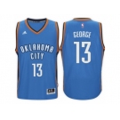 Men's Paul George Oklahoma City Thunder #13 Road Blue New Swingman Jersey