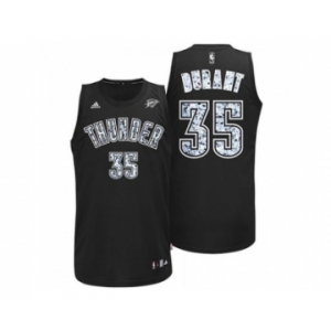 Oklahoma City Thunder #35 Kevin Durant Black Diamond Fashion Stitched NBA Jersey