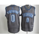 nba oklahoma city thunder #0 westbrook black-grey[2012]