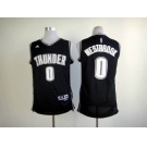 nba oklahoma city thunder #0 westbrook black